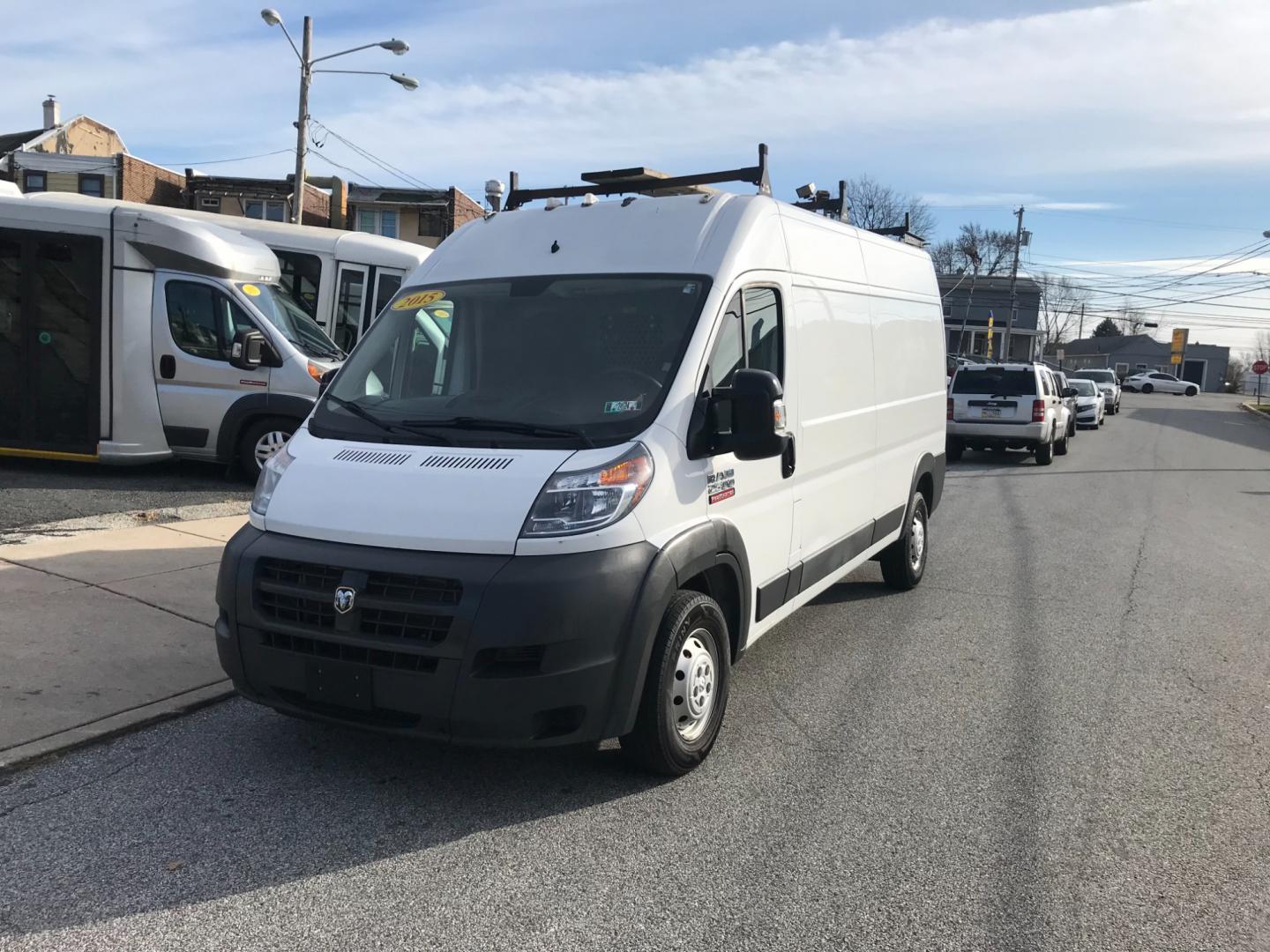 2015 White /Gray RAM Promaster 2500 (3C6TRVDG5FE) with an 3.6 V6 engine, Automatic transmission, located at 577 Chester Pike, Prospect Park, PA, 19076, (610) 237-1015, 39.886154, -75.302338 - Photo#2